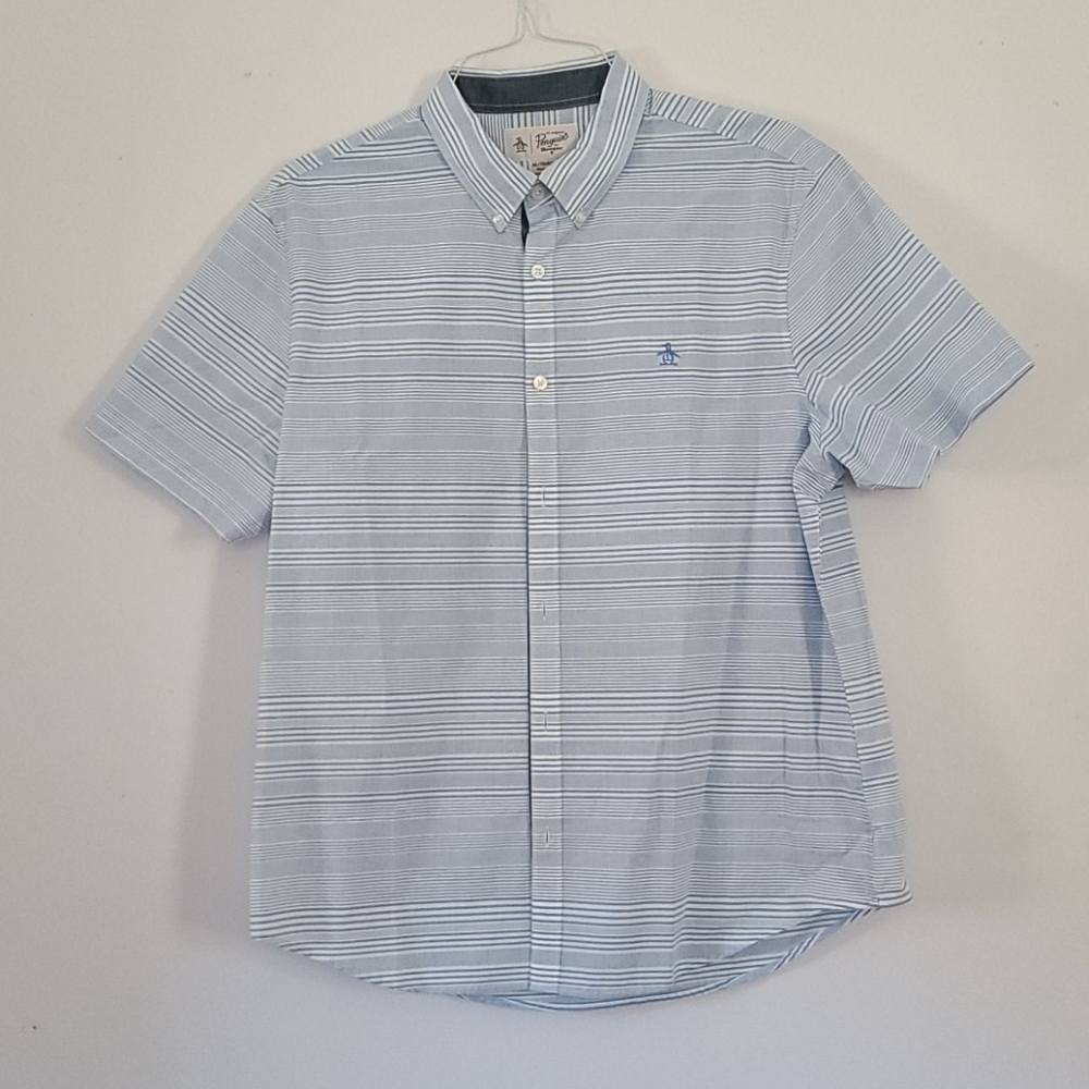 Penguin buttoned down short sleeve shirt